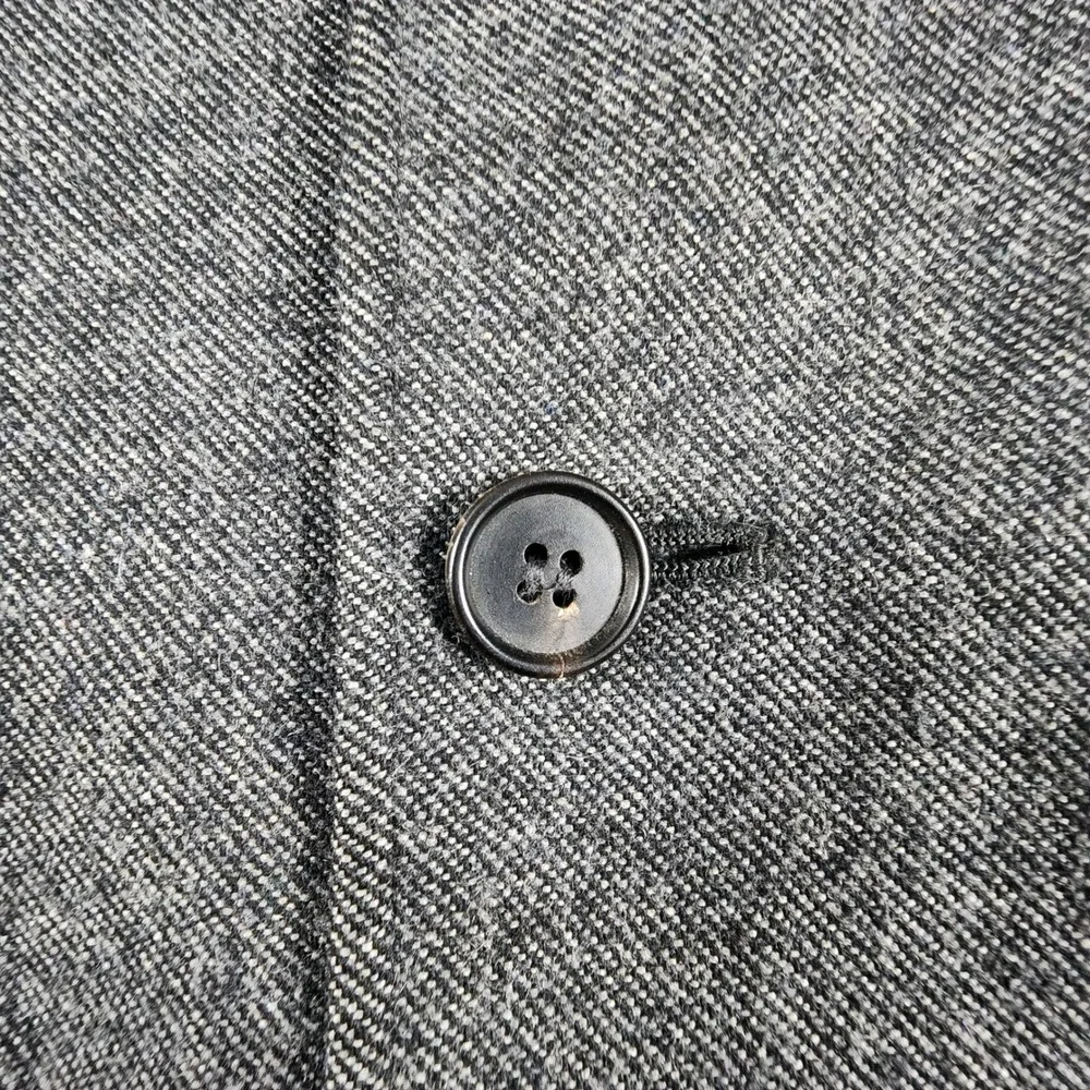 AllSaints Crane Blazer Mens 36 Grey Wool Blend Italian Cloth Jacket MM001K S